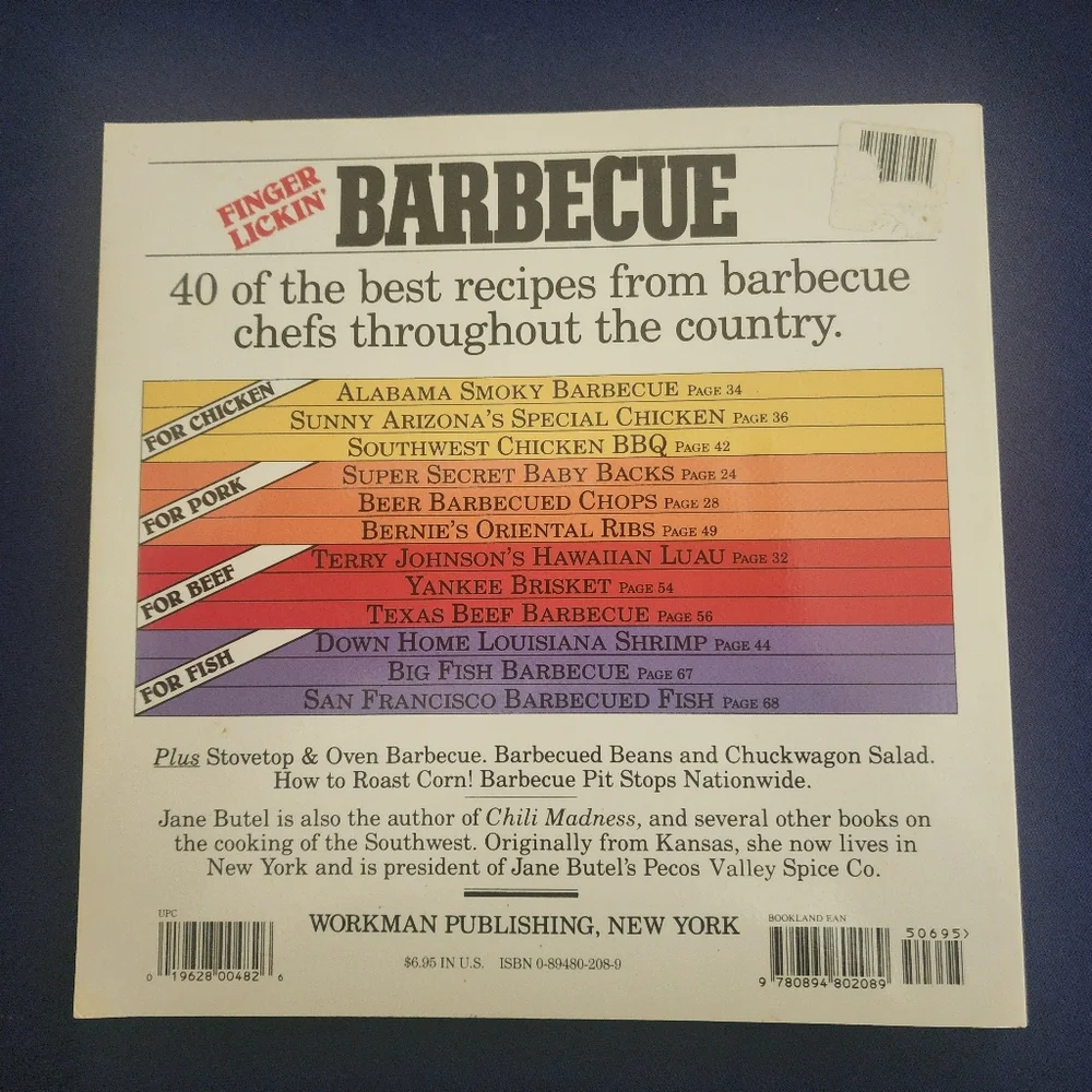 Finger Lickin' Rib Stickin' Barbecue Cookbook